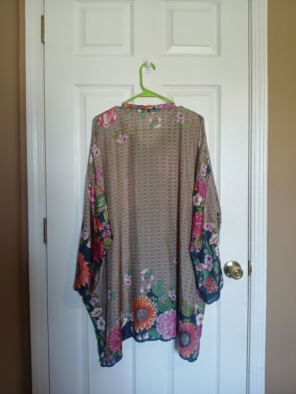 Johnny Was Jenna 100% Silk Floral Multicolor Blouse Women Size XL - Picture 3 of 12